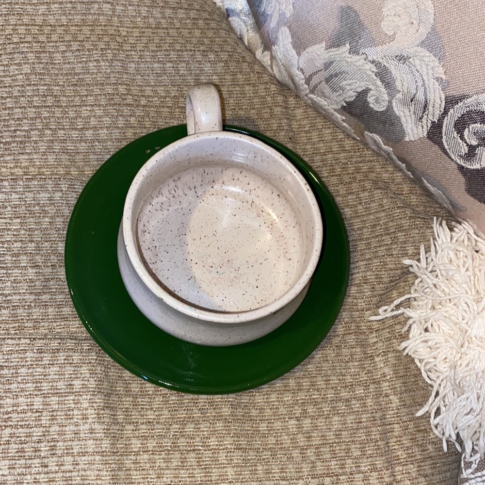 🇧🇷 NWT Vintage Brazilian Handmade Pottery Toucan Mug & Plate - Picture 6 of 12
